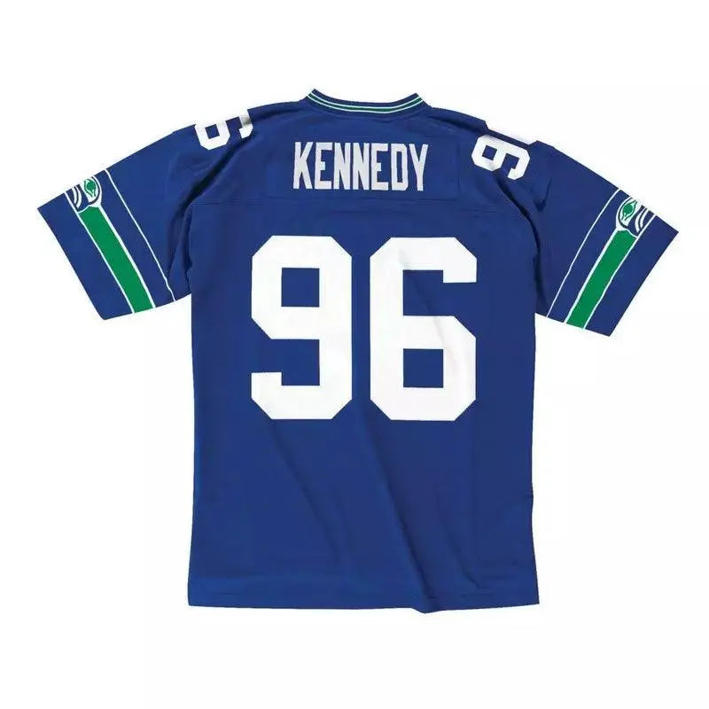 Maillot Vintage Cortez Kennedy Seattle Seahawks 1993 Legacy Retro Bleu - Super-FL